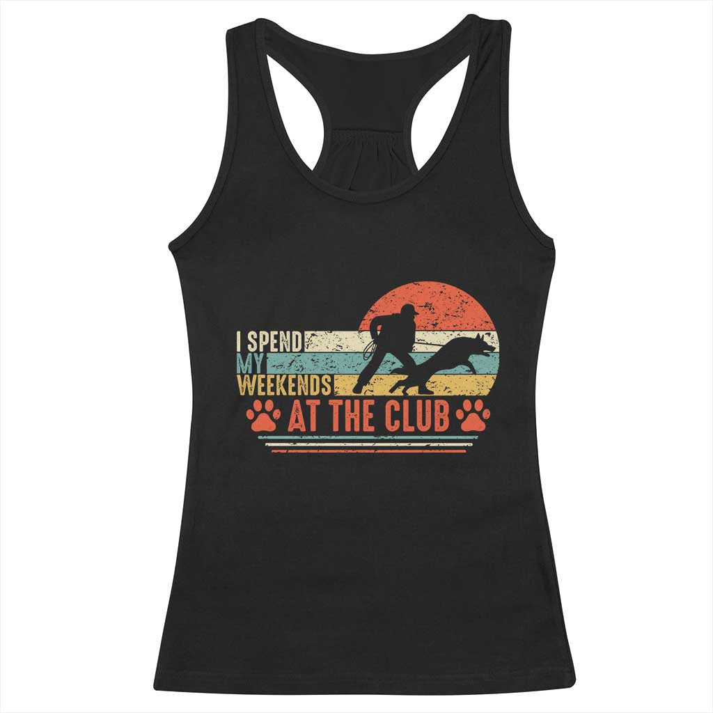 Funny IGP Bite Work Racerback Tank Top Schutzhund Dog Training TS10 Black Print Your Wear