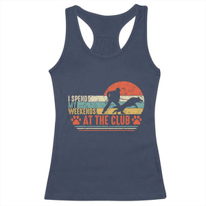 Funny IGP Bite Work Racerback Tank Top Schutzhund Dog Training TS10 Navy Print Your Wear