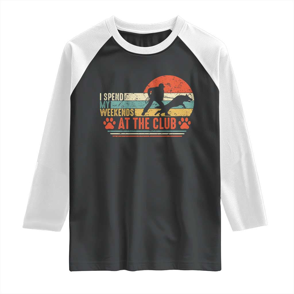 Funny IGP Bite Work Raglan Shirt Schutzhund Dog Training TS10 Black White Print Your Wear