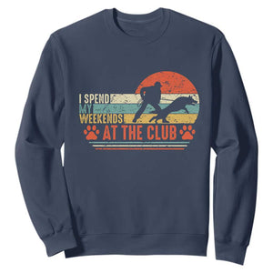 Funny IGP Bite Work Sweatshirt Schutzhund Dog Training TS10 Navy Print Your Wear