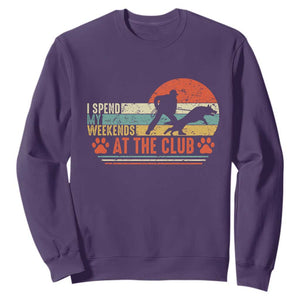Funny IGP Bite Work Sweatshirt Schutzhund Dog Training TS10 Purple Print Your Wear