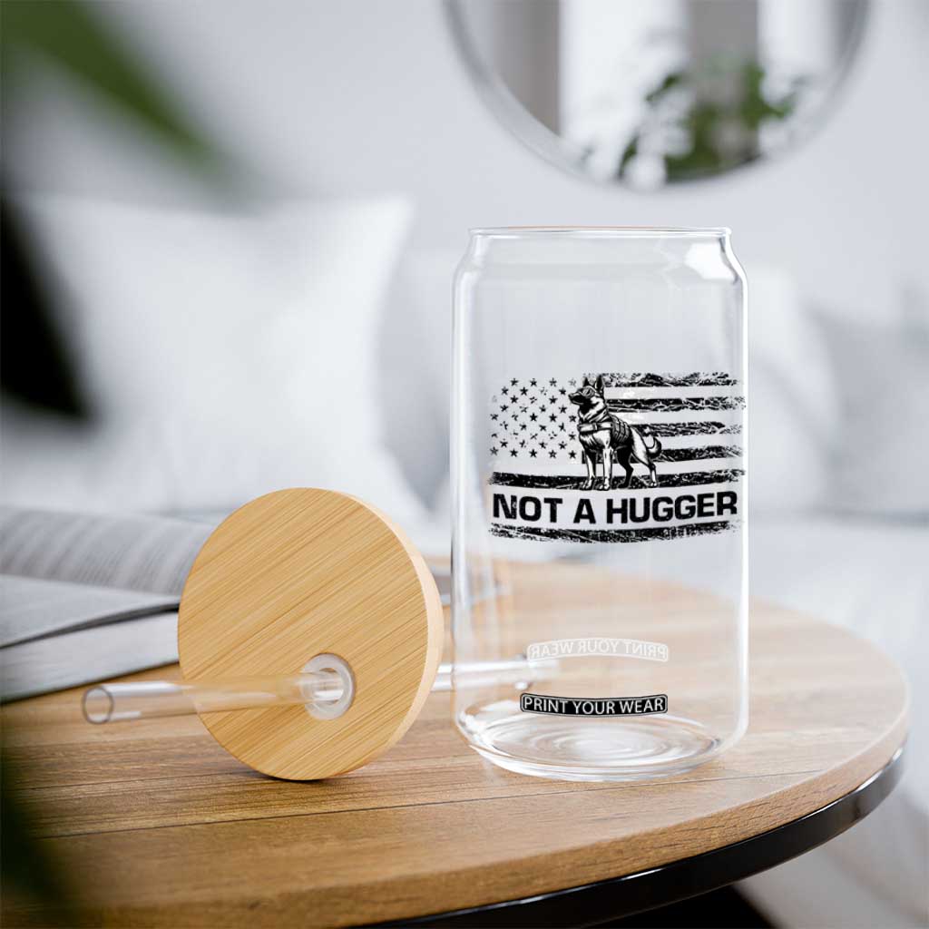 Belgian Malinois American Flag Glass Can K9 Dog Lovers German Shepherd TS10 Print Your Wear