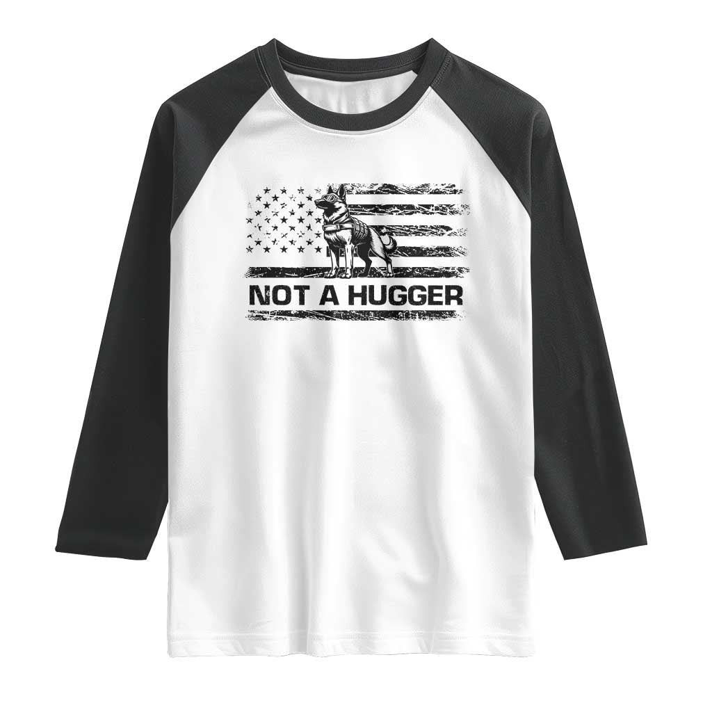 Belgian Malinois American Flag Raglan Shirt K9 Dog Lovers German Shepherd TS10 White Black Print Your Wear