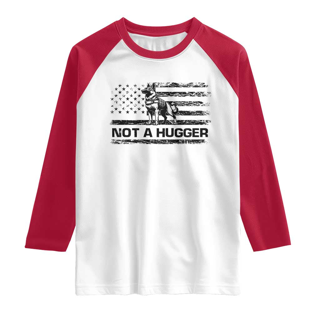 Belgian Malinois American Flag Raglan Shirt K9 Dog Lovers German Shepherd TS10 White Red Print Your Wear