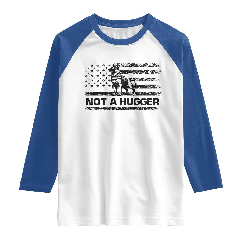 Belgian Malinois American Flag Raglan Shirt K9 Dog Lovers German Shepherd TS10 White Royal Print Your Wear