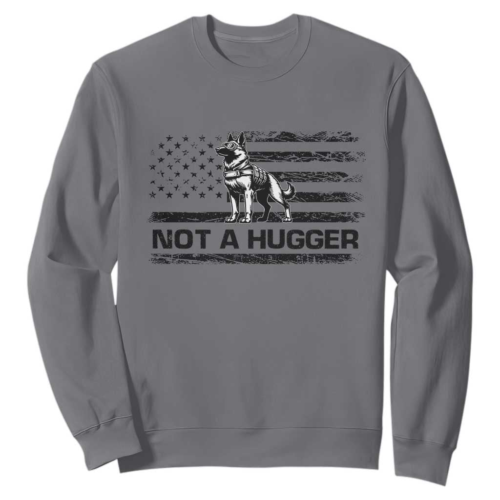Belgian Malinois American Flag Sweatshirt K9 Dog Lovers German Shepherd TS10 Charcoal Print Your Wear