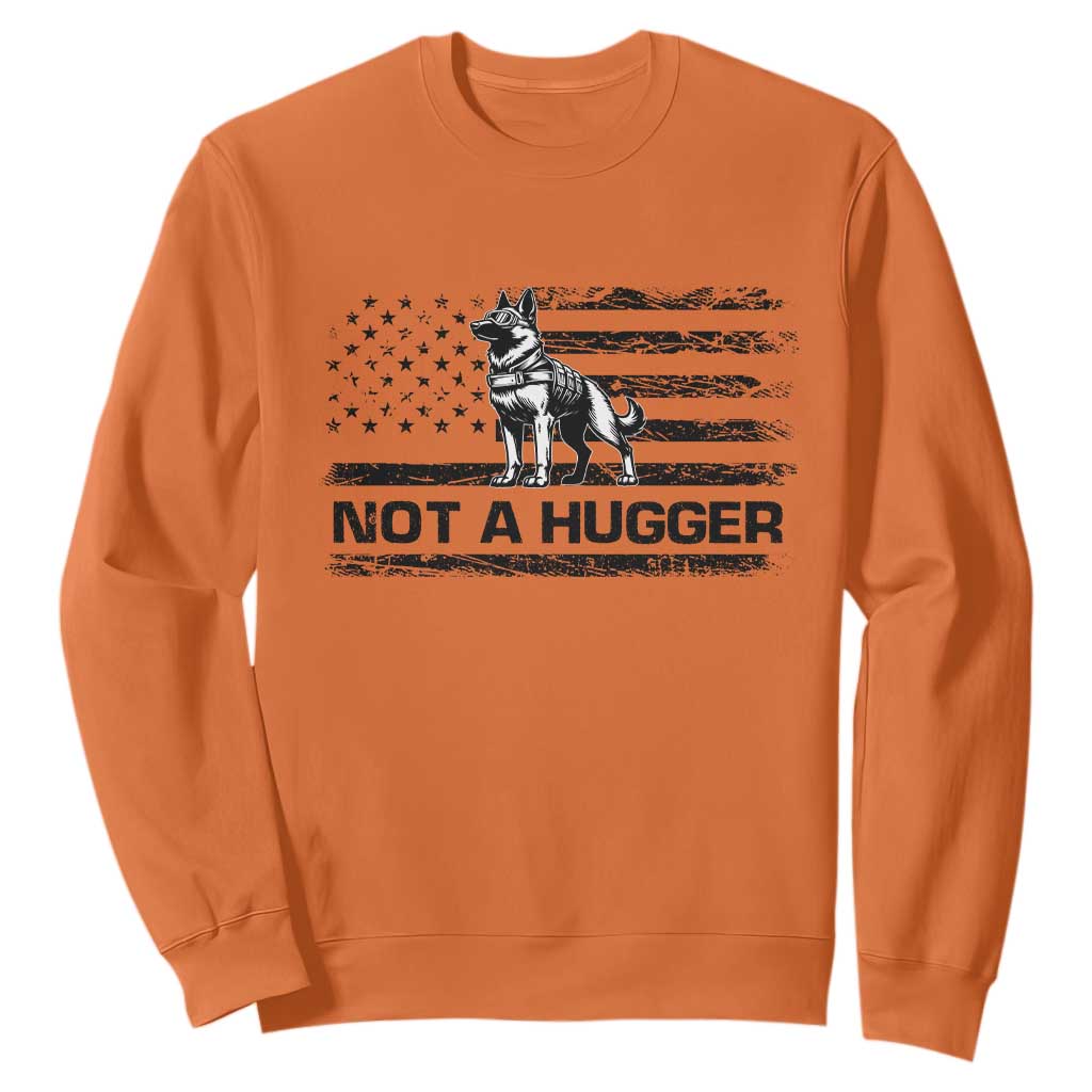 Belgian Malinois American Flag Sweatshirt K9 Dog Lovers German Shepherd TS10 Orange Print Your Wear