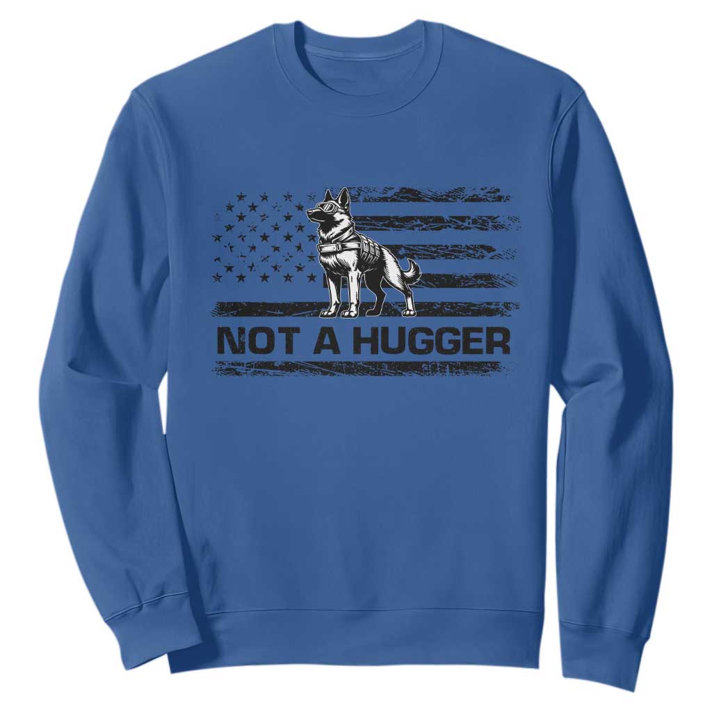 Belgian Malinois American Flag Sweatshirt K9 Dog Lovers German Shepherd TS10 Royal Blue Print Your Wear