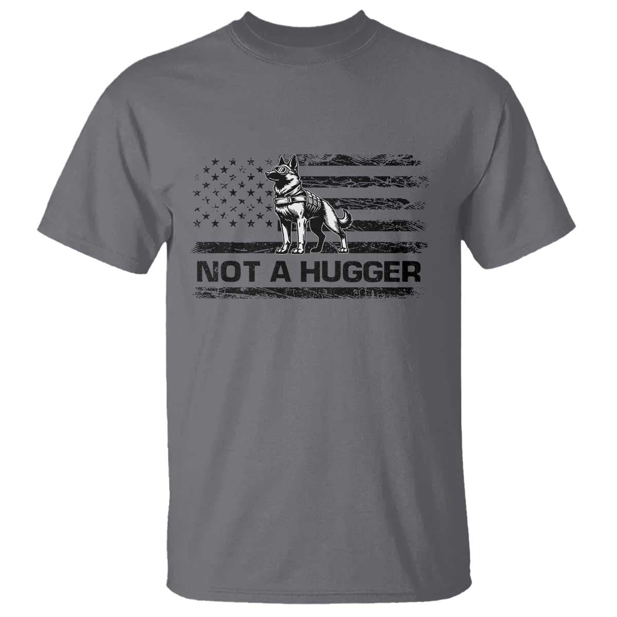 Belgian Malinois American Flag T Shirt K9 Dog Lovers German Shepherd TS10 Charcoal Print Your Wear