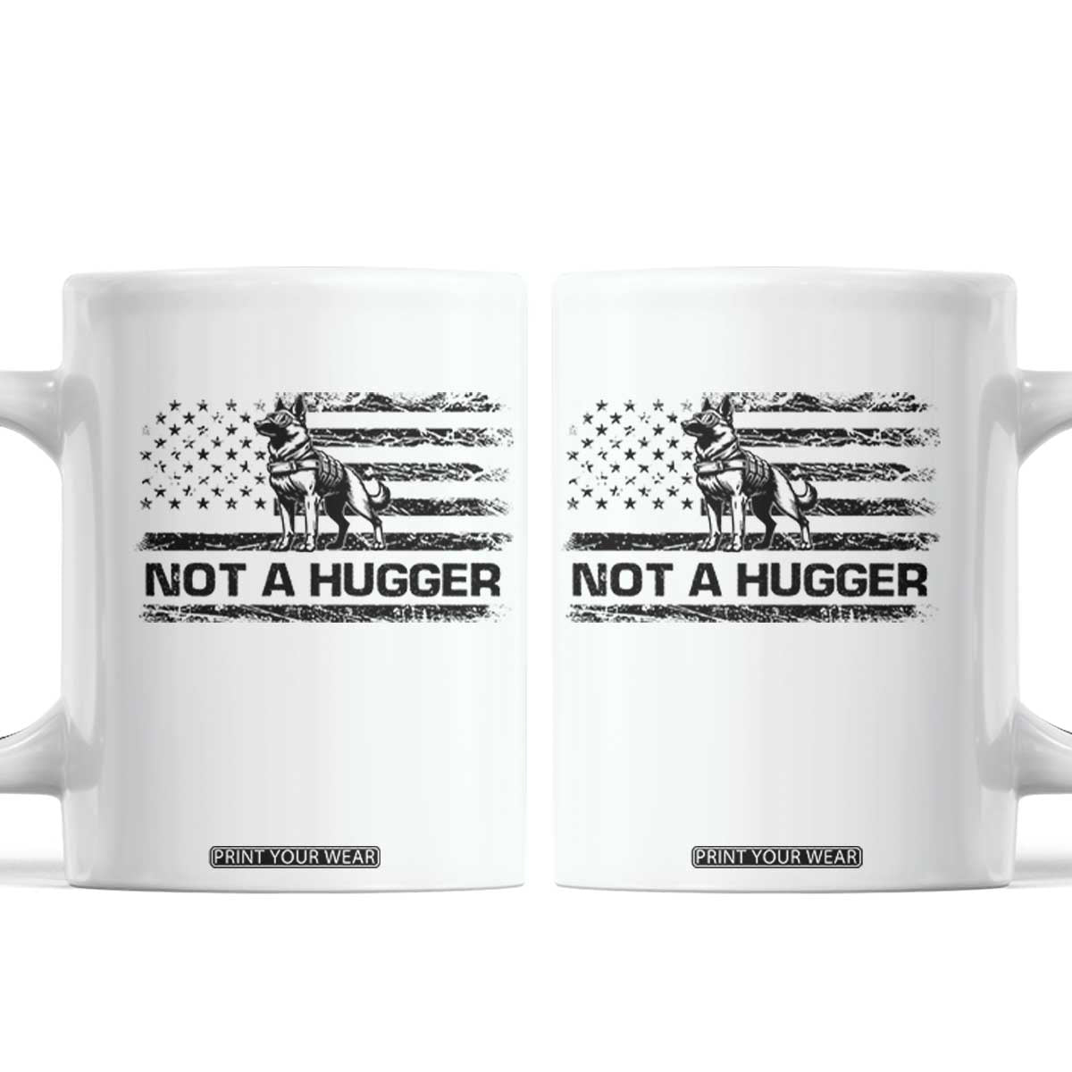 Belgian Malinois American Flag Coffee Mug K9 Dog Lovers German Shepherd TS10 White Print Your Wear