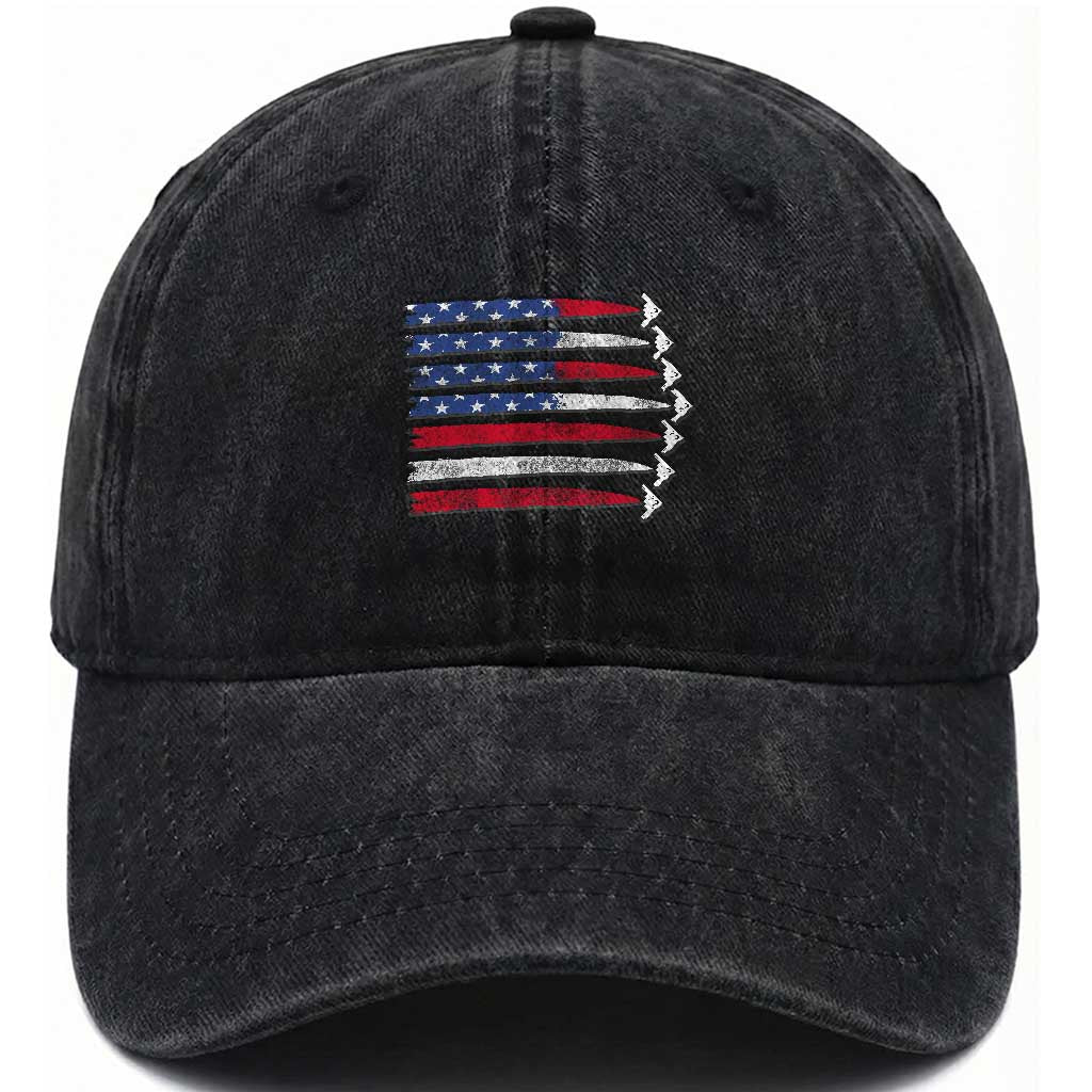 B2 Spirit Washed Cotton Baseball Cap B-2 Stealth Bomber Aircraft American Flag Patriotic TS10 Washed Cap Universal Fit Black Print Your Wear