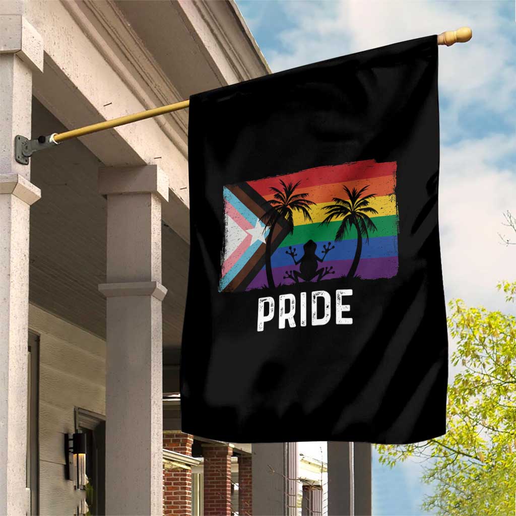 Puerto Rican LGBTQ Garden Flag Boricua Rainbow Flag Pride TS10 Print Your Wear