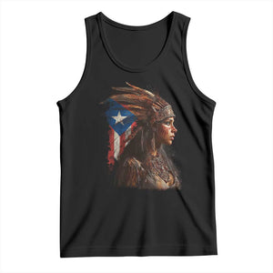 Puerto Rico Taino Warrior Woman Tank Top Boricua Pride TS10 Black Print Your Wear