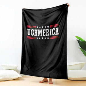 Ughmerica Anti 4th of July Throw Blanket TS10 Print Your Wear