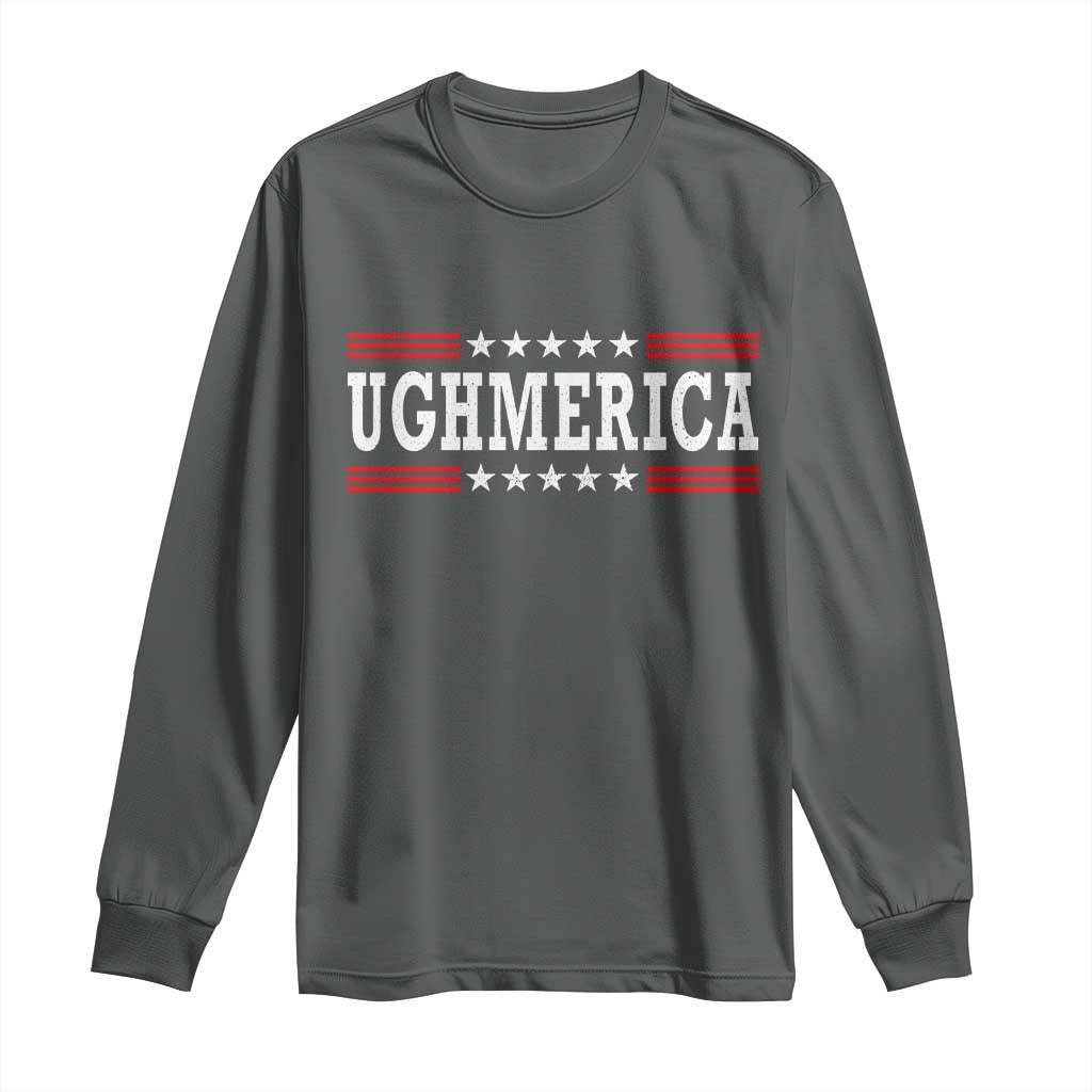 Ughmerica Anti 4th of July Long Sleeve Shirt TS10 Dark Heather Print Your Wear