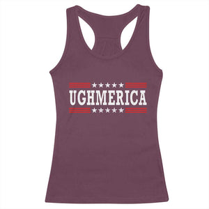 Ughmerica Anti 4th of July Racerback Tank Top TS10 Maroon Print Your Wear