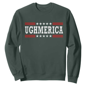 Ughmerica Anti 4th of July Sweatshirt TS10 Dark Forest Green Print Your Wear