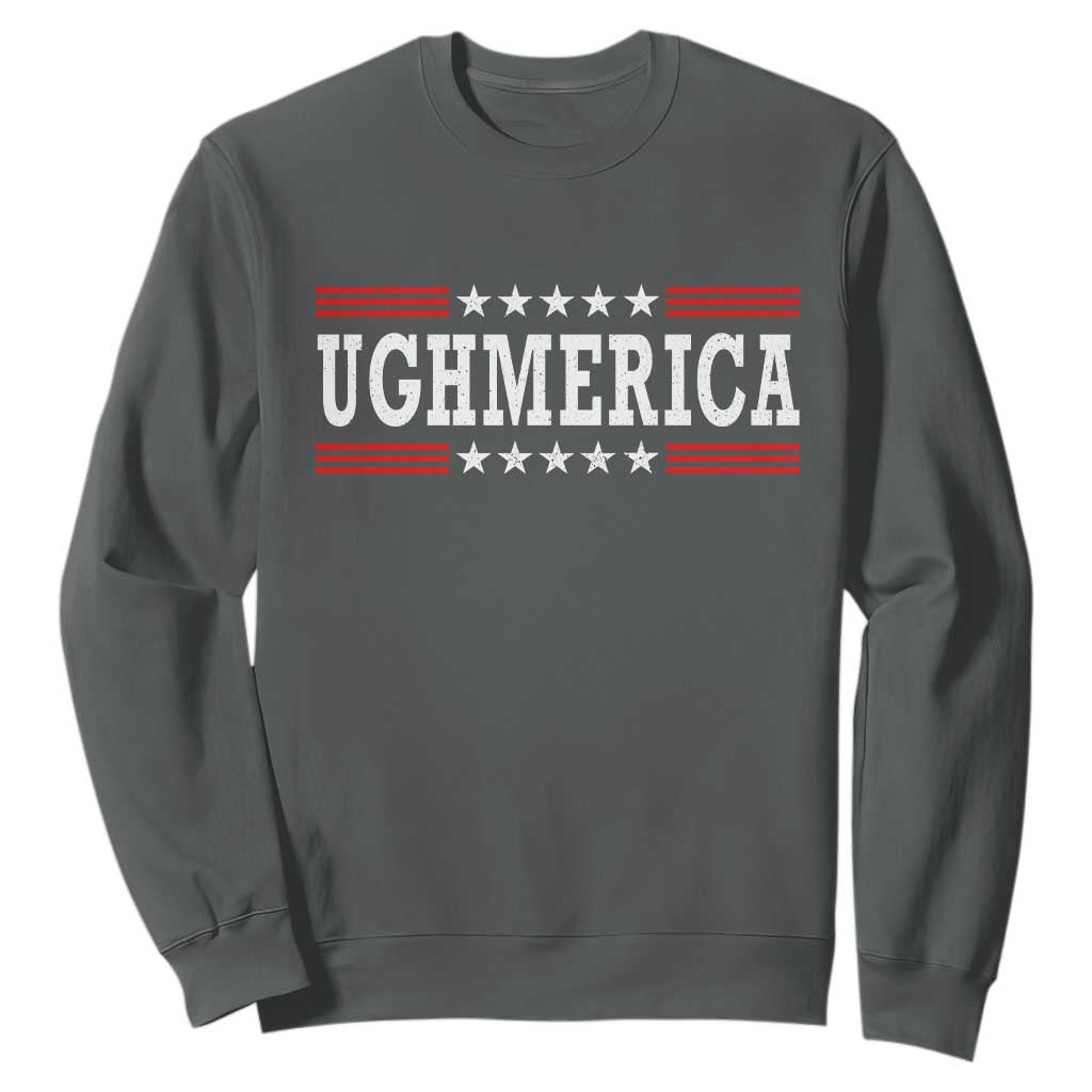 Ughmerica Anti 4th of July Sweatshirt TS10 Dark Heather Print Your Wear