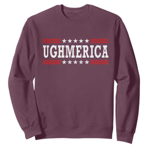 Ughmerica Anti 4th of July Sweatshirt TS10 Maroon Print Your Wear