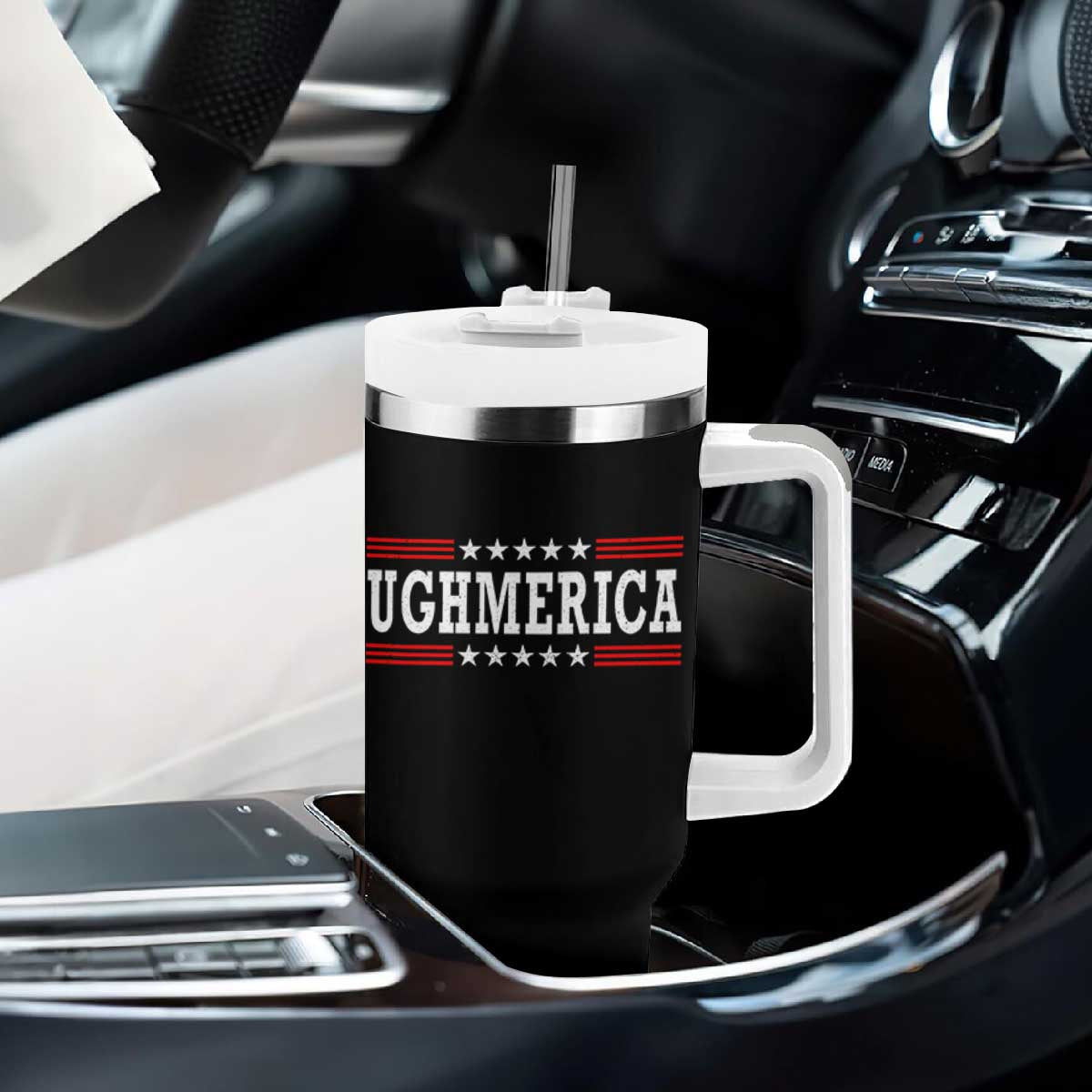 Ughmerica Anti 4th of July Tumbler With Handle TS10 Print Your Wear