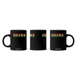 Ghana Flag Coffee Mug Varsity Lettering Design Ghanaian Pride Heritage Graphic TS10 Print Your Wear