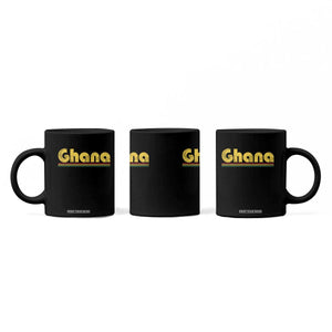Vintage Ghana Coffee Mug Retro Stripe Flag Pride Ghanaian Heritage African Roots TS10 Print Your Wear