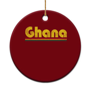 Vintage Ghana Ceramic Ornament Retro Stripe Flag Pride Ghanaian Heritage African Roots TS10 1pc Red Print Your Wear