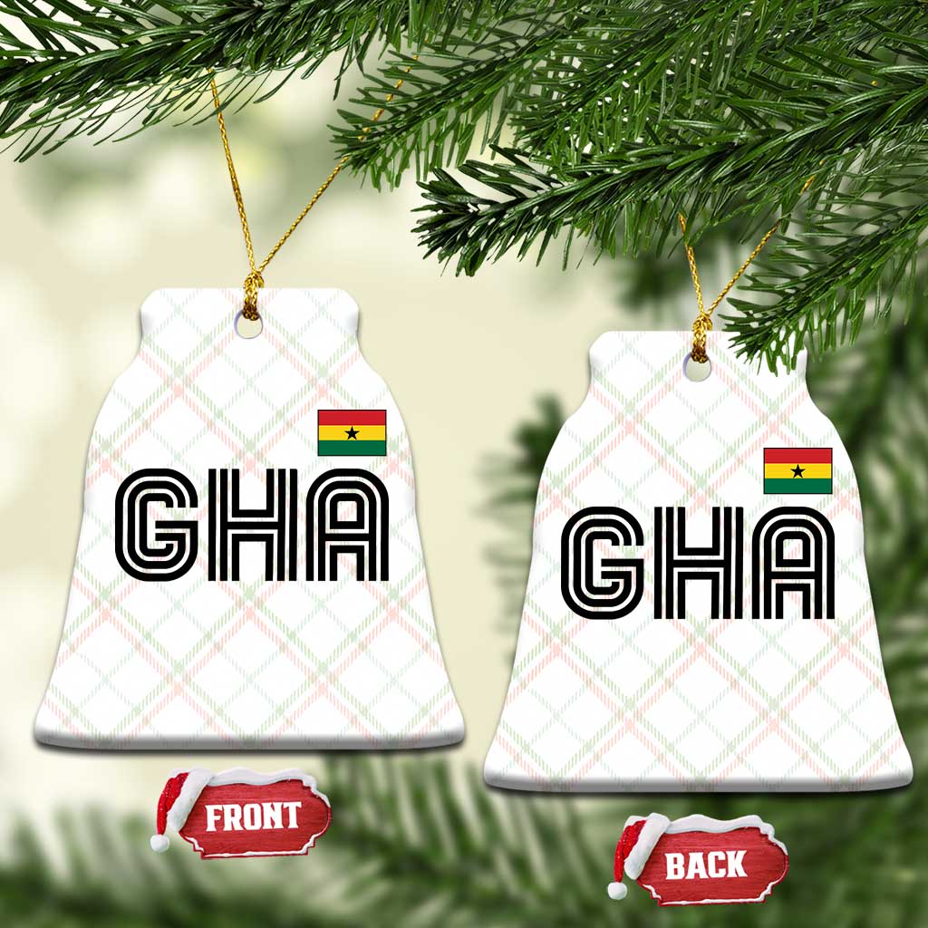 Proud Ghanaian Ceramic Ornament Minimalist Ghana Typography Design Ghana Flag TS10 Print Your Wear