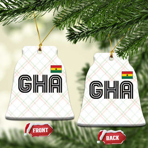 Proud Ghanaian Ceramic Ornament Minimalist Ghana Typography Design Ghana Flag TS10 Print Your Wear