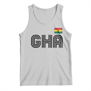 Proud Ghanaian Tank Top Minimalist Ghana Typography Design Ghana Flag TS10 Ash Print Your Wear