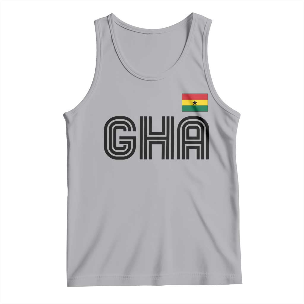 Proud Ghanaian Tank Top Minimalist Ghana Typography Design Ghana Flag TS10 Athletic Heather Print Your Wear