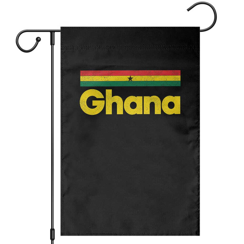 Vintage Ghana Flag Garden Flag Proud Ghanaian Heritage African Pride TS10 Black Print Your Wear