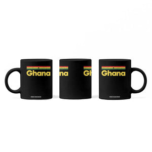 Vintage Ghana Flag Coffee Mug Proud Ghanaian Heritage African Pride TS10 Print Your Wear