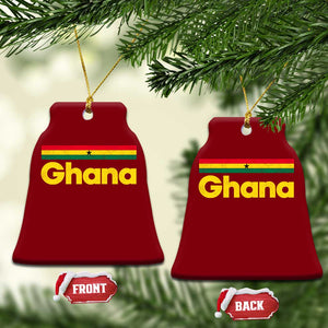 Vintage Ghana Flag Ceramic Ornament Proud Ghanaian Heritage African Pride TS10 Print Your Wear