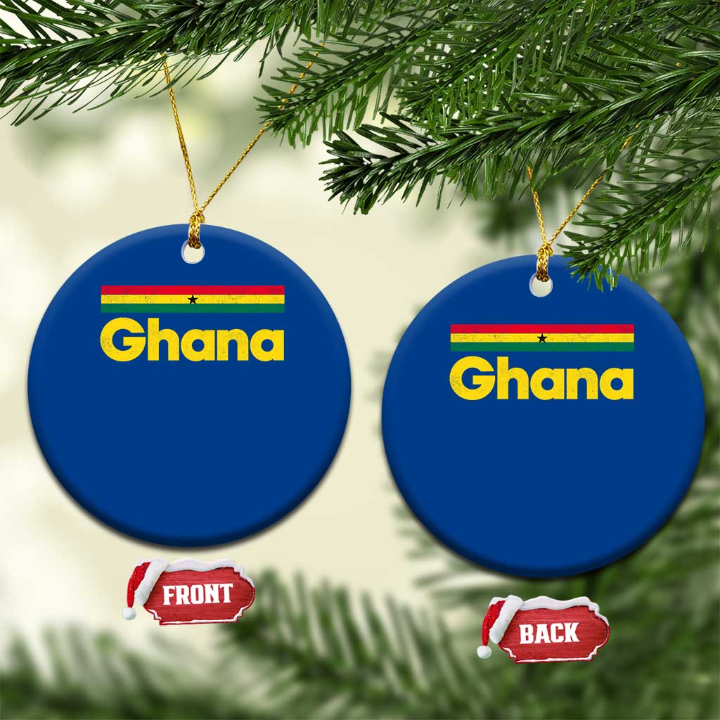 Vintage Ghana Flag Ceramic Ornament Proud Ghanaian Heritage African Pride TS10 1pc Blue Print Your Wear