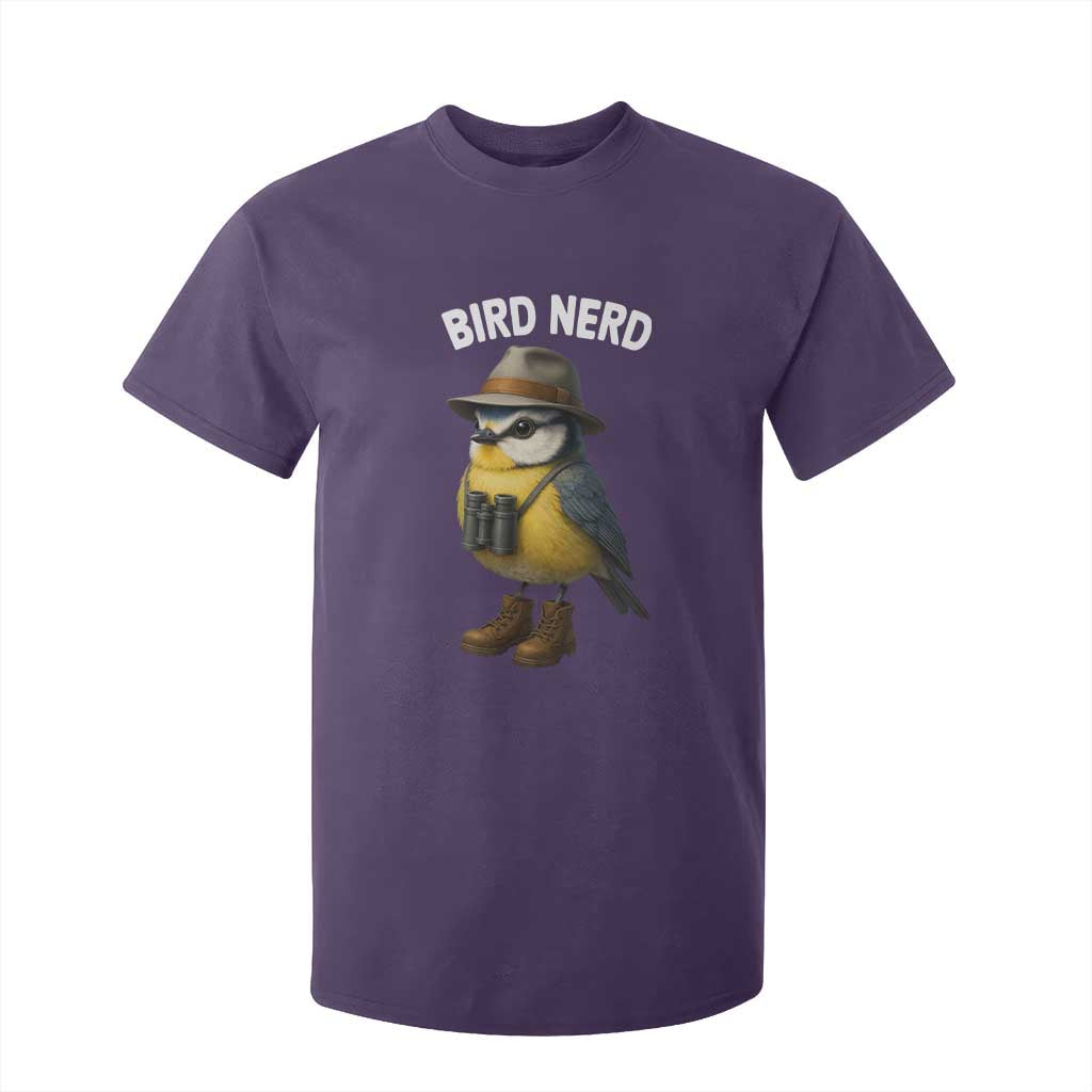 Bird Nerd T Shirt For Kid Funny Birding Bird Lover Watcher Twitcher TS10 Purple Print Your Wear