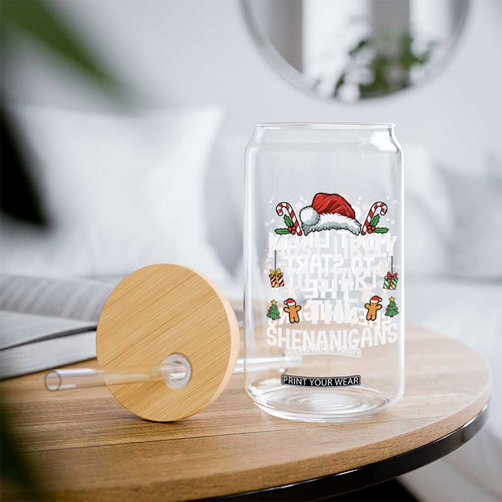Family Matching Christmas Glass Can Most Likely To Start All The Shenanigans TS10 Print Your Wear