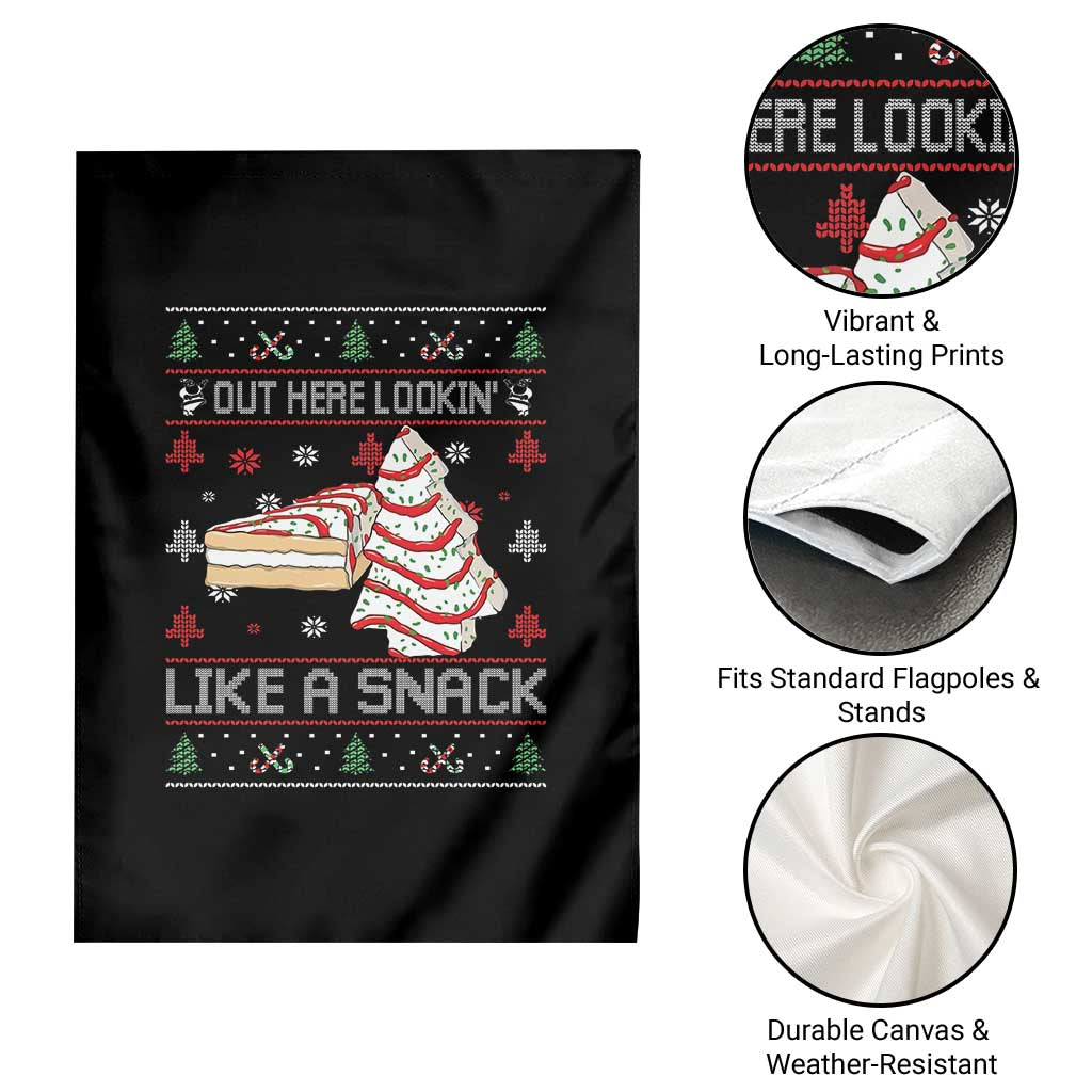 Debbies Christmas Tree Cake Garden Flag Out Here Lookin Like A Snack TS10 Print Your Wear