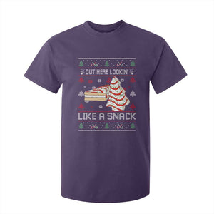 Debbies Christmas Tree Cake T Shirt For Kid Out Here Lookin Like A Snack TS10 Purple Print Your Wear