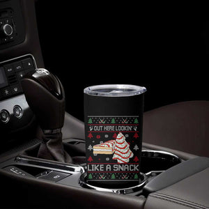 Debbies Christmas Tree Cake Tumbler Cup Out Here Lookin Like A Snack TS10 Print Your Wear