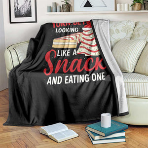 Torn Between Looking Like A Snack Or Eating One Christmas Throw Blanket Debbies Tree Cake TS10 Print Your Wear