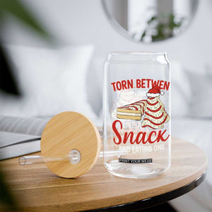 Torn Between Looking Like A Snack Or Eating One Christmas Glass Can Debbies Tree Cake TS10 Print Your Wear