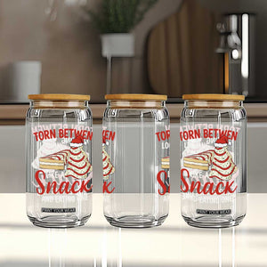 Torn Between Looking Like A Snack Or Eating One Christmas Glass Can Debbies Tree Cake TS10 Print Your Wear