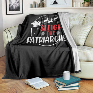 Sleigh The Patriarchy Throw Blanket Feminist Christmas Womens Rights TS10 Print Your Wear