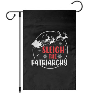 Sleigh The Patriarchy Garden Flag Feminist Christmas Womens Rights TS10 Black Print Your Wear