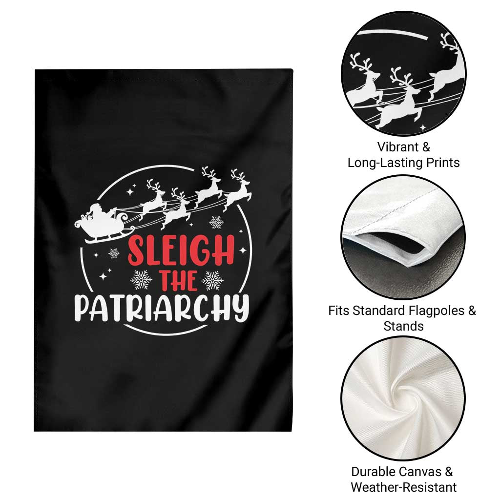 Sleigh The Patriarchy Garden Flag Feminist Christmas Womens Rights TS10 Print Your Wear