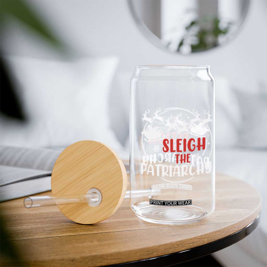 Sleigh The Patriarchy Glass Can Feminist Christmas Womens Rights TS10 Print Your Wear