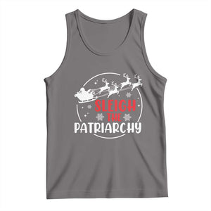 Sleigh The Patriarchy Tank Top Feminist Christmas Womens Rights TS10 Deep Heather Print Your Wear
