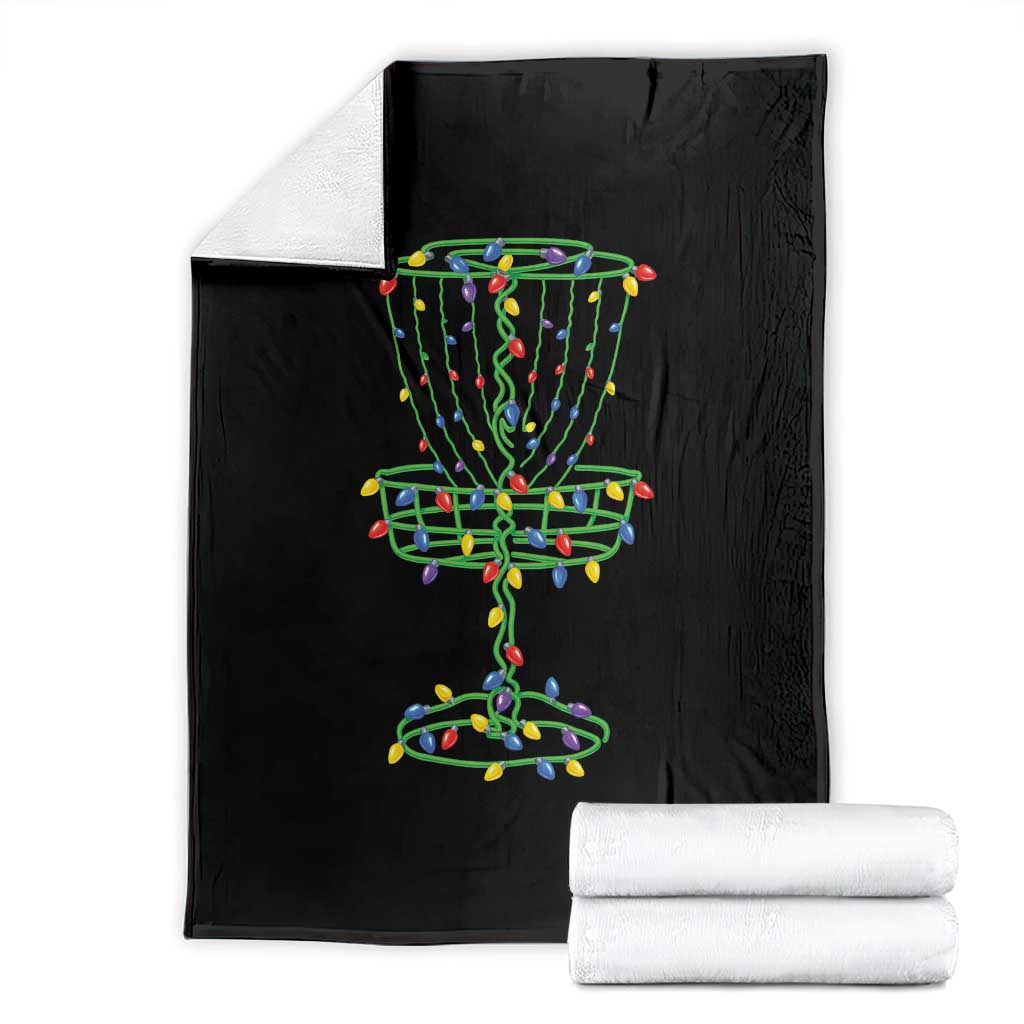 Christmas Disc Golf Basket Throw Blanket Frisbee Golfer Xmas Gift TS10 Black Print Your Wear
