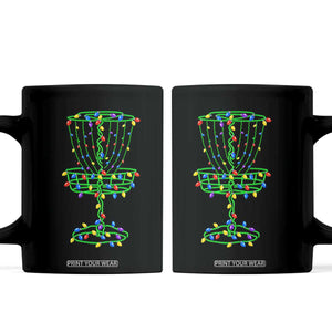 Christmas Disc Golf Basket Coffee Mug Frisbee Golfer Xmas Gift TS10 Black Print Your Wear